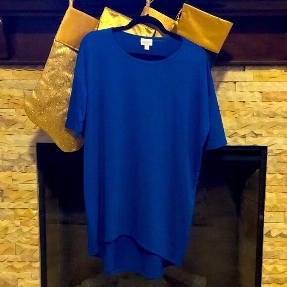 Lularoe Irma Blue Shirt Size Small - Picture 1 of 2